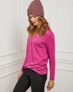 Fleur de cachemire Pulls|Pull Laury fushia