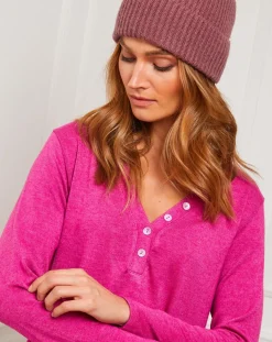 Fleur de cachemire Pulls|Pull Laury fushia