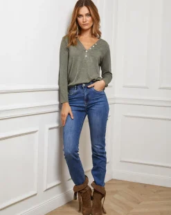 Fleur de cachemire Pulls|Pull Laury kaki