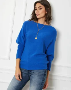 Fleur de cachemire Pulls|Pull Lena Indigo