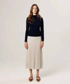 Rodier Pulls|Pull Liesse double face bleu nuit