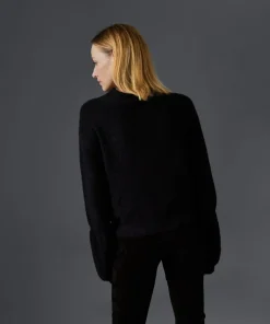 Rodier Pulls|Pull Lorelei col manches bouffantes noir