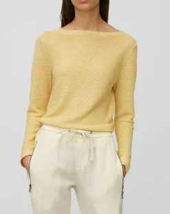 Marc O'Polo Pulls|Pull maille 100% Lin jaune