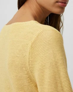 Marc O'Polo Pulls|Pull maille 100% Lin jaune