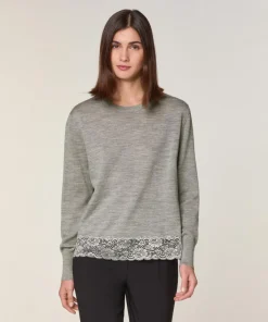 Rodier Pulls|Pull Marie Lou 100% Laine gris foncé