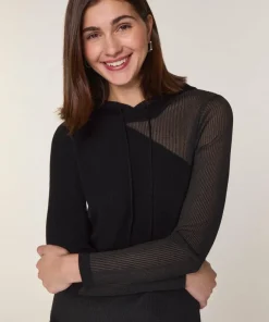 Rodier Pulls|Pull Mohira en Laine mélangé noir