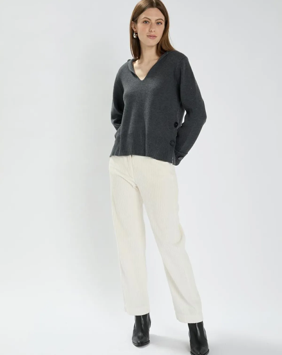 Zapa Pulls|Pull Nilim gris chiné