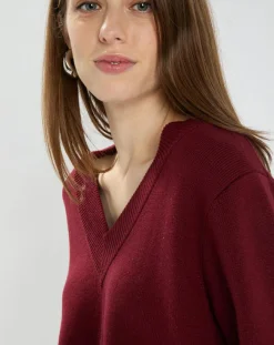 Zapa Pulls|Pull Nin bordeaux