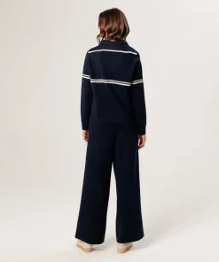 Rodier Pulls|Pull Paola col marin bleu nuit