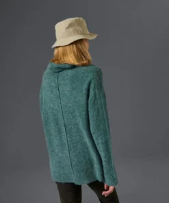 Rodier Pulls|Pull Pensée col amovible vert de gris