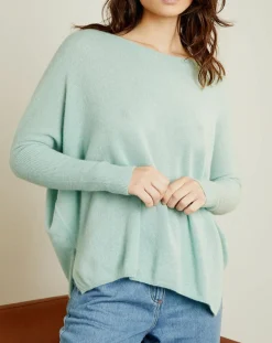 Miss Cashmere Pulls|Pull poncho 100% Cachemire Elisabeth Col rond amande