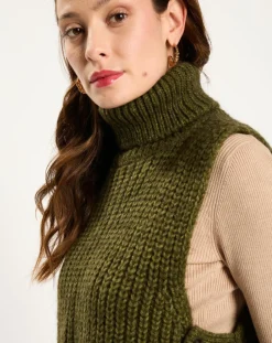 Lauren Vidal Pulls|Pull poncho en Alpaga mélangé Billie mousse