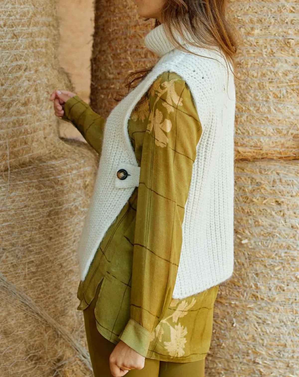 Lauren Vidal Pulls|Pull poncho en Alpaga mélangé Billie écru