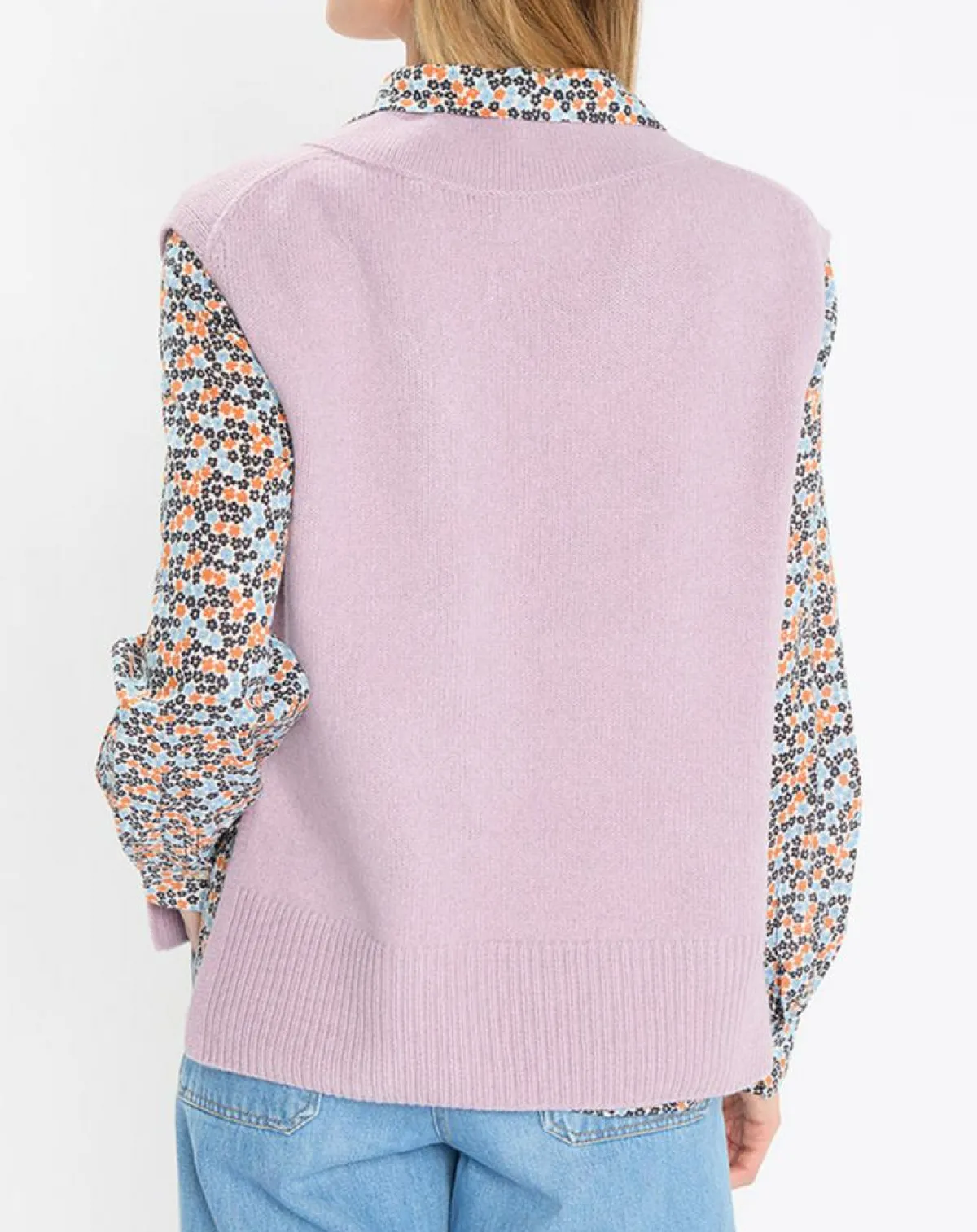 Marc O'Polo Pulls|Pull sans manches en Laine mélangée violet clair