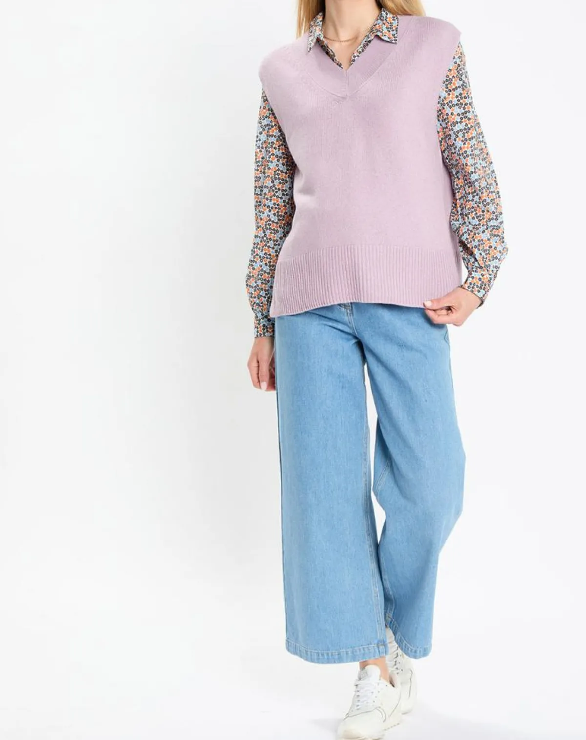 Marc O'Polo Pulls|Pull sans manches en Laine mélangée violet clair