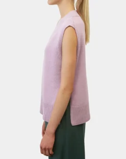 Marc O'Polo Pulls|Pull sans manches en Laine mélangée violet clair