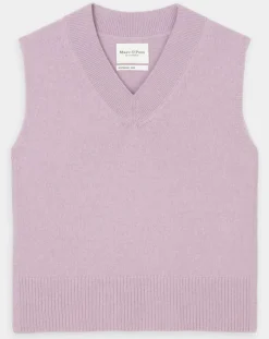 Marc O'Polo Pulls|Pull sans manches en Laine mélangée violet clair