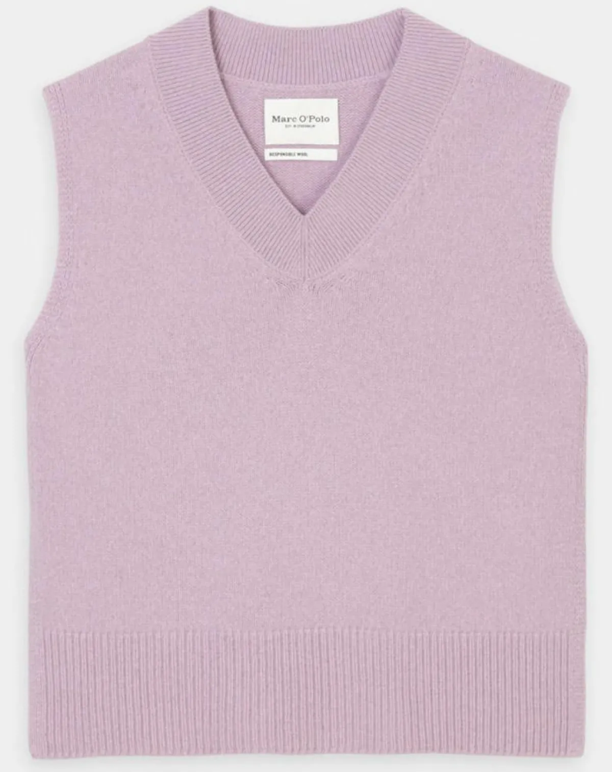 Marc O'Polo Pulls|Pull sans manches en Laine mélangée violet clair