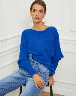 Fleur de cachemire Pulls|Pull Sarah bleu roi