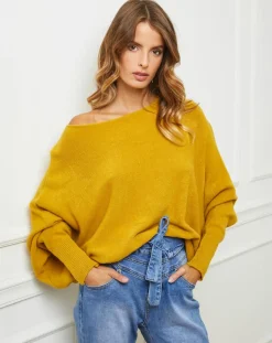 Fleur de cachemire Pulls|Pull Sarah moutarde