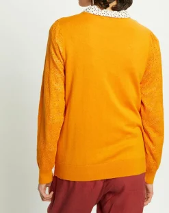 Harris Wilson Pulls|Pull Virginie motifs ajourés tournesol