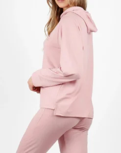 Admas Lingerie, Nuit|Pyjama à capuche Make it Happen rose