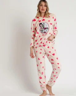 Admas Lingerie, Nuit|Pyjama corail Carousel B rose