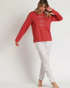 Admas Lingerie, Nuit|Pyjama Essence of Life A brique