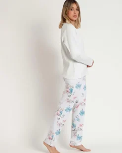 Admas Lingerie, Nuit|Pyjama French Garden B vert d'eau