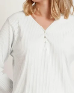 Admas Lingerie, Nuit|Pyjama French Garden B vert d'eau