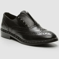 Cosmoparis Derbies|Richelieus en Cuir Eloane noires