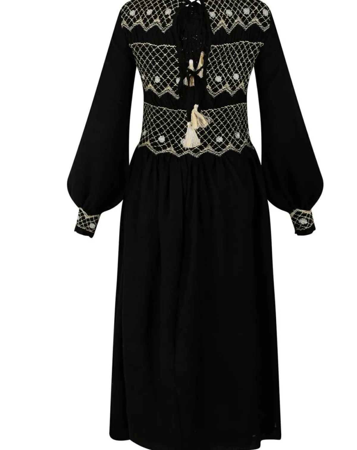 Manoush Robes|Robe 100% Laine Baptême noire