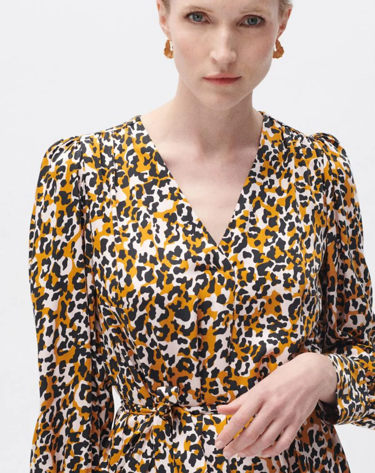 Caroll Robes|Robe Alice cognac