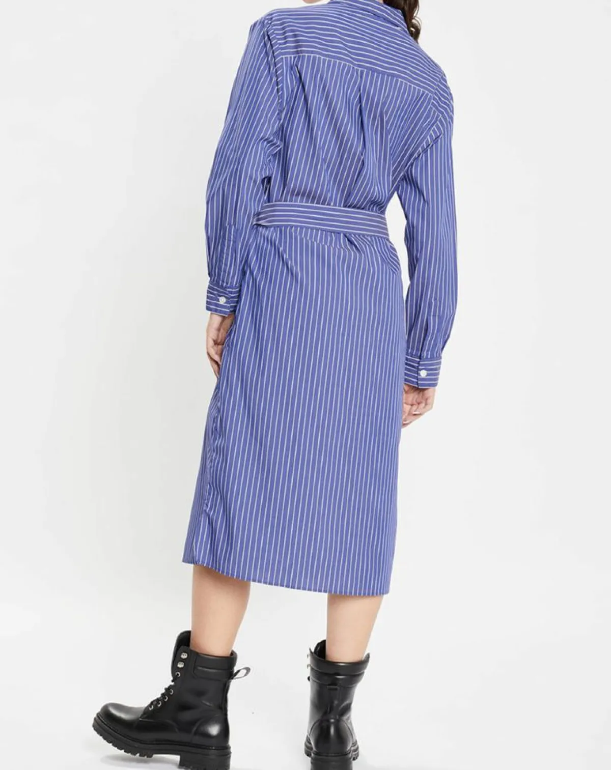 Jodhpur Chemises|Robe Alix rayée blanc/bleu