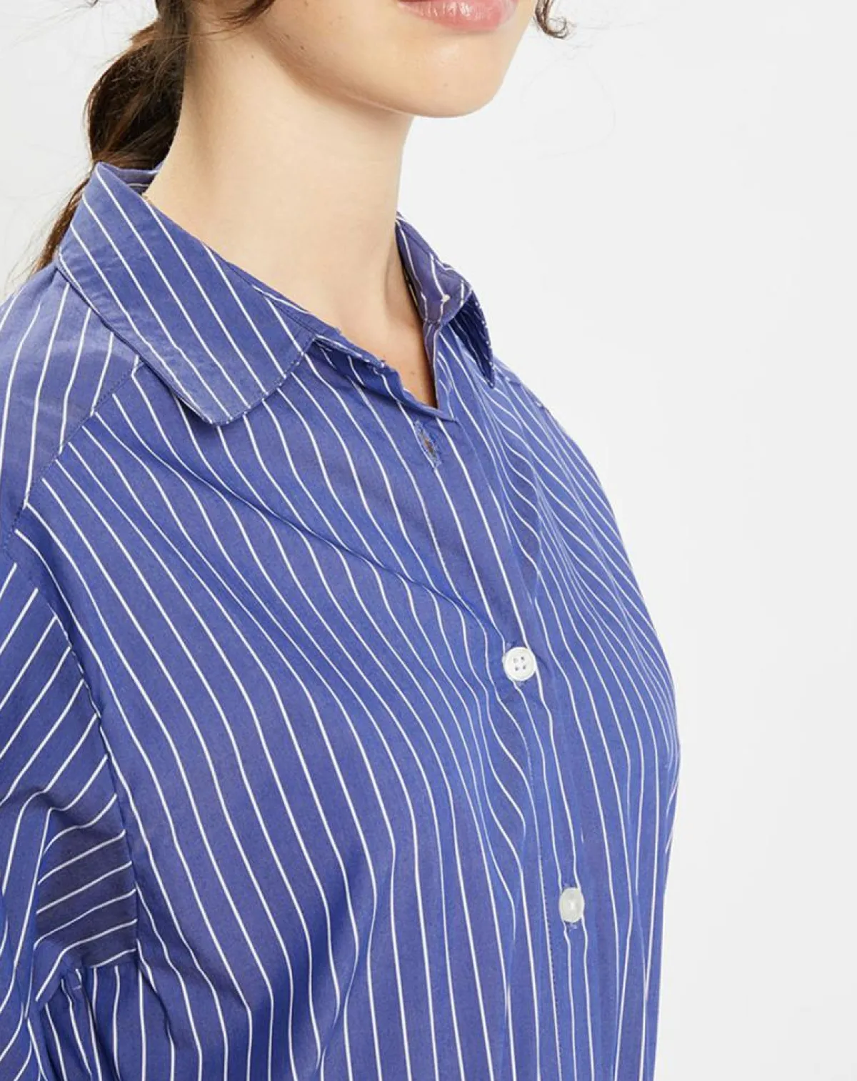 Jodhpur Chemises|Robe Alix rayée blanc/bleu