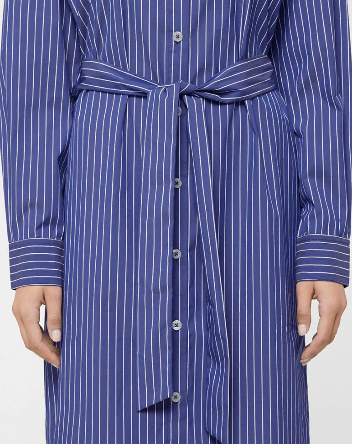 Jodhpur Chemises|Robe Alix rayée blanc/bleu