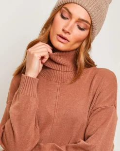 Fleur de cachemire Robes|Robe Anna camel