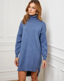 Fleur de cachemire Robes|Robe Anna indigo