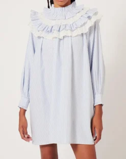 Manoush Robes|Robe Baby Sailor rayée bleue