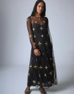 Manoush Robes|Robe Bloom Romance noire