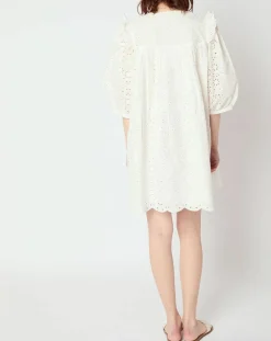 Manoush Robes|Robe Broderie blanche