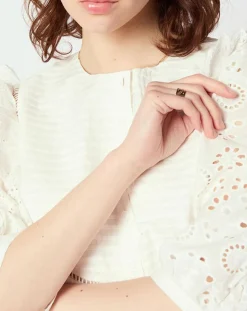 Manoush Robes|Robe Broderie blanche