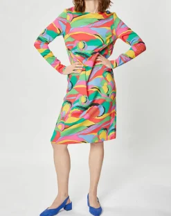 Manoush Robes|Robe Caftan Purple Country Pop fluo