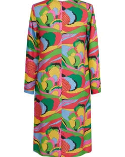 Manoush Robes|Robe Caftan Purple Country Pop fluo