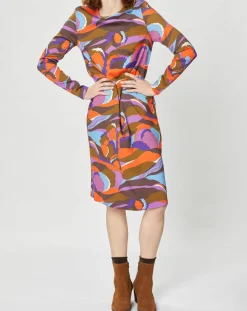 Manoush Robes|Robe Caftan Purple Country Pop lilas