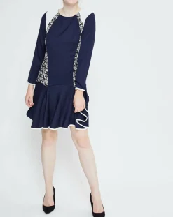 Derhy Robes|Robe Camouflage bleue