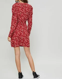 Suncoo Robes|Robe Cennet imprimée rouge