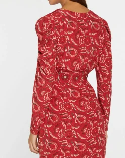 Suncoo Robes|Robe Cennet imprimée rouge