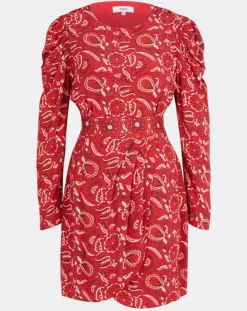 Suncoo Robes|Robe Cennet imprimée rouge