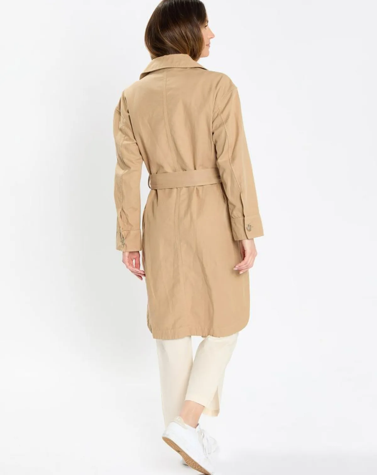 Marc O'Polo Robes|Robe Chemise en Coton & Lin Ceinture beige